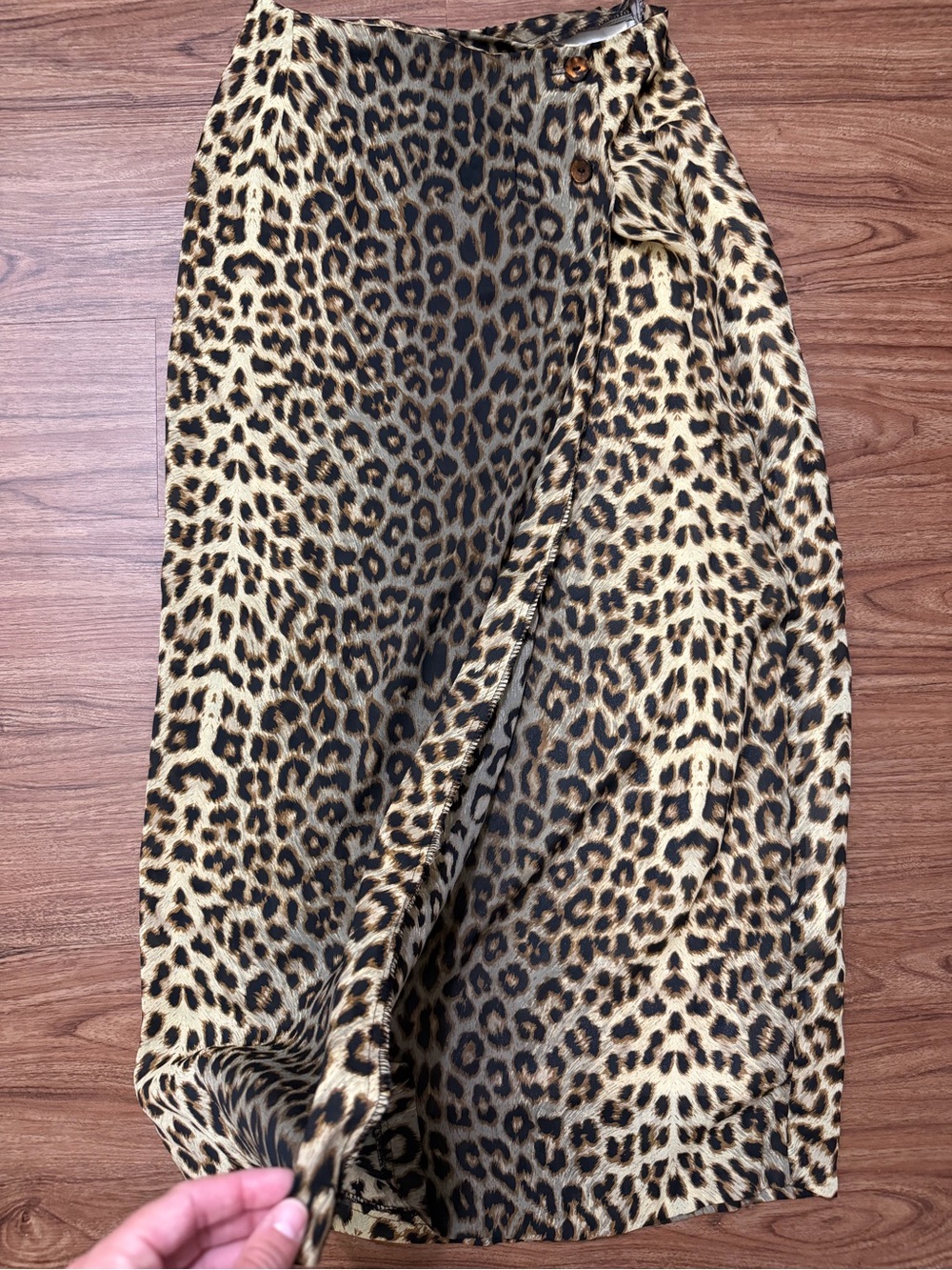 Leopard Print Maxi Skirt in Neutral Tones - Picture 3 of 5